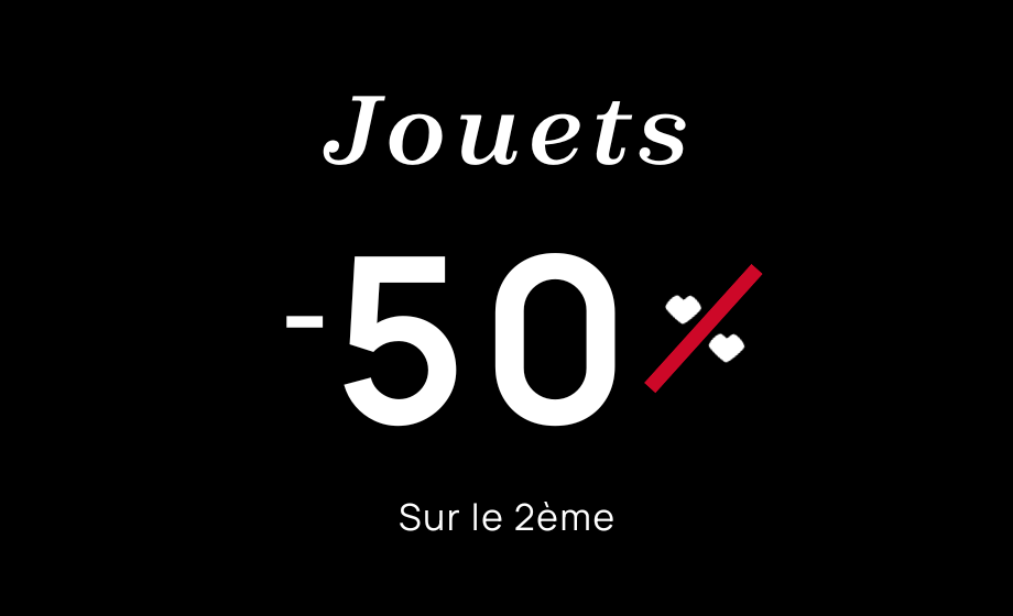 -50% sur le 2ème jouet